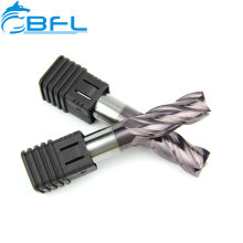 BFL 4 Flute Coated Flat Endmill Packed CNC Milling Square Cutter
